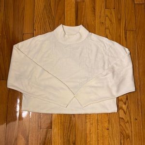 Vintage Off White Mock Neck